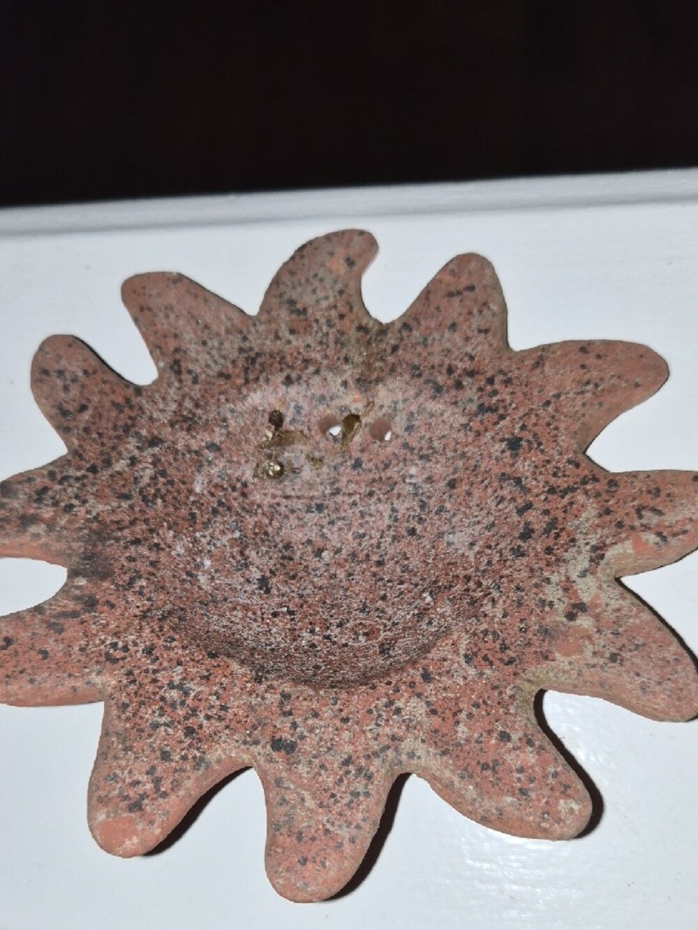 Rustic Sun Face Wall Décor Pair - Terracotta Finish 2pcs. - Picture 9 of 9